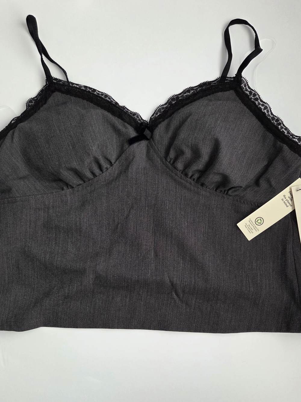 No Boundaries Black Lace-Trim Cami